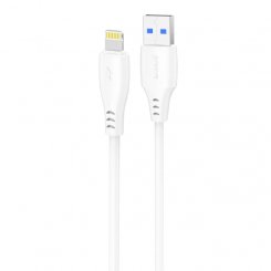 Кабель Proove Simple Silicone USB to Lightning 2.4A 1m (CCSS12001102) White