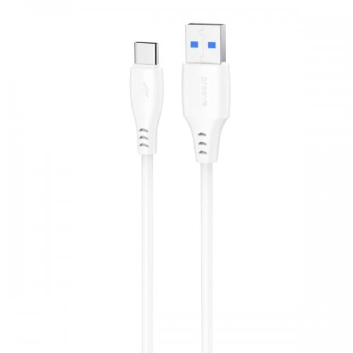 Кабель Proove Simple Silicone USB to USB Type-C 3A 1m (CCSS15001202) White купить в Украине: Киев, Днепр, Харьков, Одесса  | Низкая цена, отзывы, характеристики от TELEMART фото