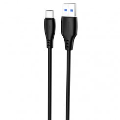 Кабель Proove Simple Silicone USB to USB Type-C 3A 2m (CCSS15001221) Black