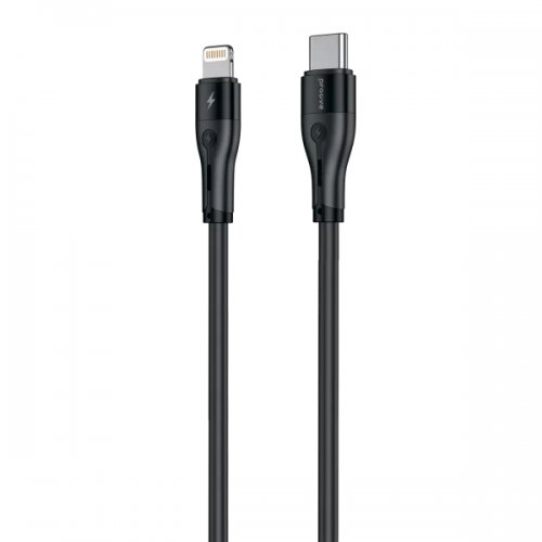 Кабель Proove Soft Silicone USB Type-C to Lightning 27W 2m (CCSO27002121) Black купить в Украине: Киев, Днепр, Харьков, Одесса  | Низкая цена, отзывы, характеристики от TELEMART фото