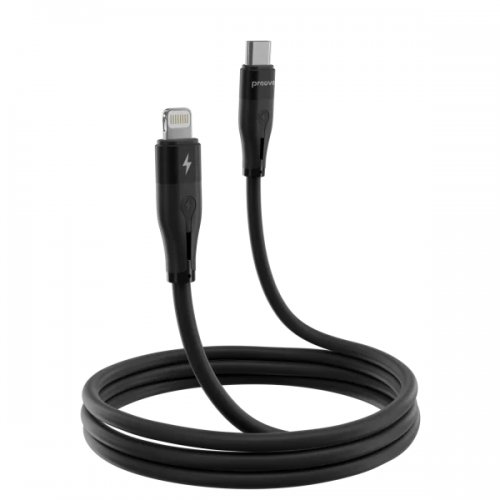 Кабель Proove Soft Silicone USB Type-C to Lightning 27W 2m (CCSO27002121) Black купить в Украине: Киев, Днепр, Харьков, Одесса  | Низкая цена, отзывы, характеристики от TELEMART фото
