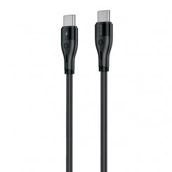 Кабель Proove Soft Silicone USB Type-C to USB Type-C 60W 1m (CCSO60002201) Black