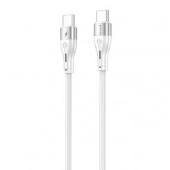 Кабель Proove Soft Silicone USB Type-C to USB Type-C 60W 1m (CCSO60002202) White
