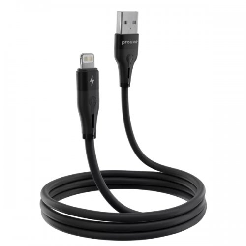 Кабель Proove Soft Silicone USB to Lightning 2.4A 1m (CCSO20001101) Black купить в Украине: Киев, Днепр, Харьков, Одесса  | Низкая цена, отзывы, характеристики от TELEMART фото