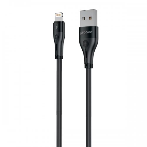 Кабель Proove Soft Silicone USB to Lightning 2.4A 2m (CCSO20001121) Black купить в Украине: Киев, Днепр, Харьков, Одесса  | Низкая цена, отзывы, характеристики от TELEMART фото