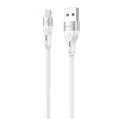 Кабель Proove Soft Silicone USB to Lightning 2.4A 2m (CCSO20001122) White купить в Украине: Киев, Днепр, Харьков, Одесса  | Низкая цена, отзывы, характеристики от TELEMART фото