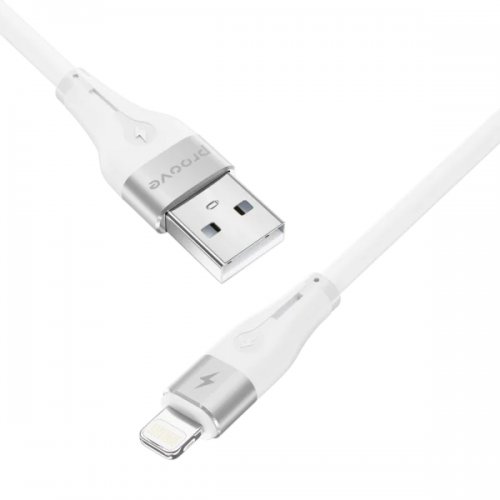 Кабель Proove Soft Silicone USB to Lightning 2.4A 2m (CCSO20001122) White купить в Украине: Киев, Днепр, Харьков, Одесса  | Низкая цена, отзывы, характеристики от TELEMART фото