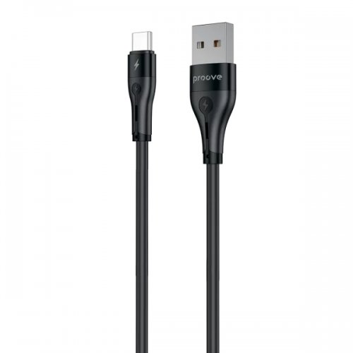 Кабель Proove Soft Silicone USB to USB Type-C 3A 1m (CCSO20001201) Black купить в Украине: Киев, Днепр, Харьков, Одесса  | Низкая цена, отзывы, характеристики от TELEMART фото