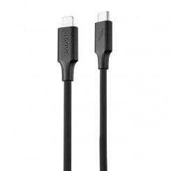 Кабель Proove Striped Silicone USB Type-C to Lightning 27W 1m (CCSS00002101) Black