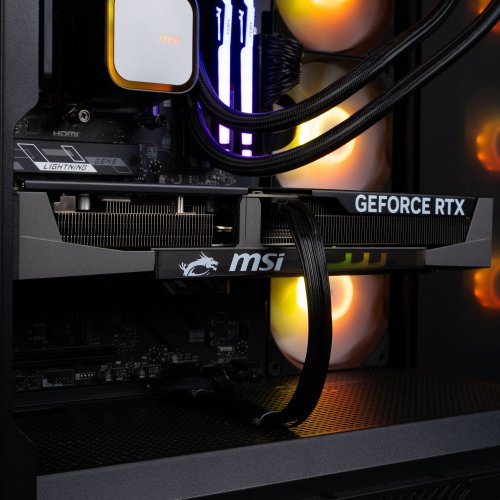Комп'ютер Dragon Lucky Nyx Powered_by MSI (RTX 5070TI+R7 7700) Black купити в Україні: Київ, Львів, Хмельницький, Тернопіль, Івано-Франківськ | Низька ціна, відгуки, характеристики від TELEMART фото