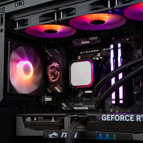 Комп'ютер Dragon Lucky Nyx Powered_by MSI (RTX 5070TI+R7 7700) Black купити в Україні: Київ, Львів, Хмельницький, Тернопіль, Івано-Франківськ | Низька ціна, відгуки, характеристики від TELEMART фото