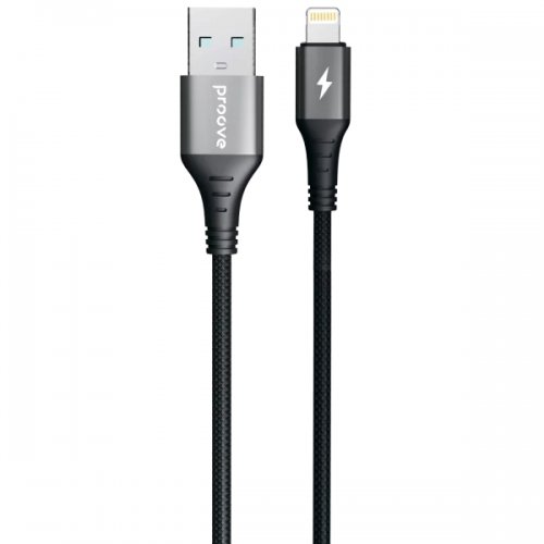 Кабель Proove WireX USB to Lightning 2.4A 1m (CCWX12001201) Black купить в Украине: Киев, Днепр, Харьков, Одесса  | Низкая цена, отзывы, характеристики от TELEMART фото