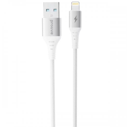 Кабель Proove WireX USB to Lightning 2.4A 1m (CCWX12001202) White купить в Украине: Киев, Днепр, Харьков, Одесса  | Низкая цена, отзывы, характеристики от TELEMART фото