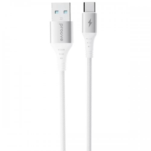 Кабель Proove WireX USB to USB Type-C 3A 1m (CCWX15001202) White купить в Украине: Киев, Днепр, Харьков, Одесса  | Низкая цена, отзывы, характеристики от TELEMART фото