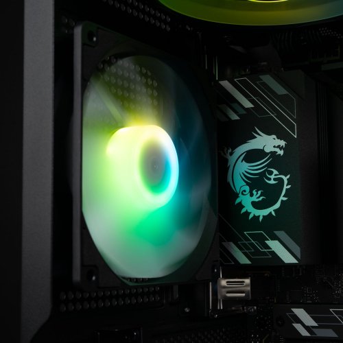 Комп'ютер Dragon Lucky Nyx Powered_by MSI (RTX 5080+R7 7700) Black купити в Україні: Київ, Львів, Хмельницький, Тернопіль, Івано-Франківськ | Низька ціна, відгуки, характеристики від TELEMART фото