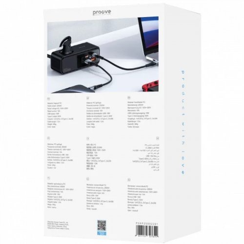 Сетевой фильтр Proove Homester Pro 1.5 м 1 розетка + 2 x USB + 2 x USB Type-C (PSHP25002201) Black купить в Украине: Киев, Днепр, Харьков, Одесса  | Низкая цена, отзывы, характеристики от TELEMART фото