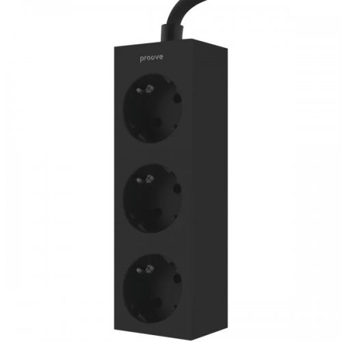 Сетевой фильтр Proove Magnet Strip 1.6 м 3 розетки (PSMS25000001) Black купить в Украине: Киев, Днепр, Харьков, Одесса  | Низкая цена, отзывы, характеристики от TELEMART фото