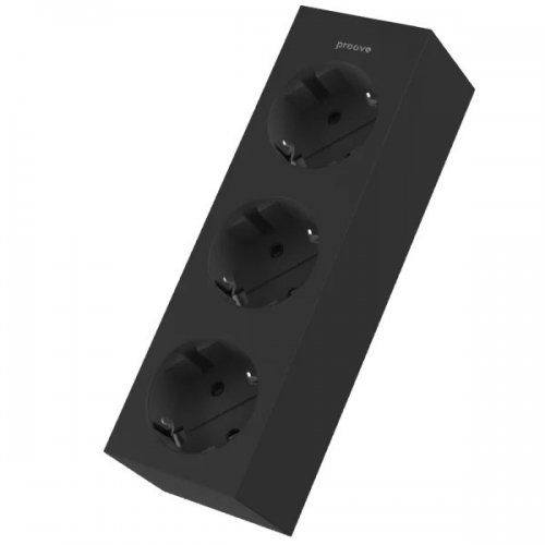 Сетевой фильтр Proove Magnet Strip 1.6 м 3 розетки (PSMS25000001) Black купить в Украине: Киев, Днепр, Харьков, Одесса  | Низкая цена, отзывы, характеристики от TELEMART фото