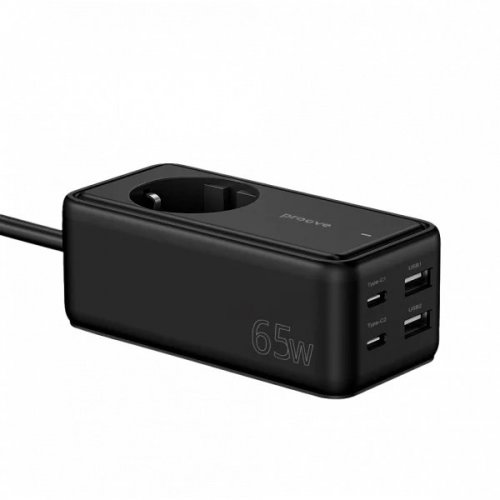 Сетевой фильтр Proove Homester PD-03 1.5 м 1 розетка + 2 x USB + 2 x USB Type-C (PSP165220001) Black купить в Украине: Киев, Днепр, Харьков, Одесса  | Низкая цена, отзывы, характеристики от TELEMART фото