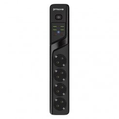 Сетевой фильтр Proove Power Socket P-04 2 м 4 розетки + 4 x USB + 2 x USB Type-C (PSP442420001) Black