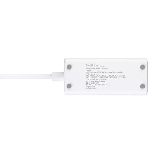 Мережевий фільтр Proove Power Strip PD-02 1.5 м 1 розетка + USB + 2 x USB Type-C (PSP165210001) White купити в Україні: Київ, Львів, Хмельницький, Тернопіль, Івано-Франківськ | Низька ціна, відгуки, характеристики від TELEMART фото