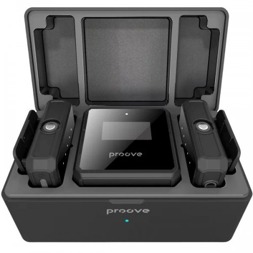 Бездротовий петличний мікрофон Proove Forum (PPWM25000201) Black купити в Україні: Київ, Львів, Хмельницький, Тернопіль, Івано-Франківськ | Низька ціна, відгуки, характеристики від TELEMART фото