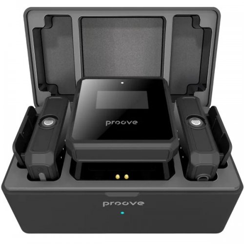 Бездротовий петличний мікрофон Proove Forum (PPWM25000201) Black купити в Україні: Київ, Львів, Хмельницький, Тернопіль, Івано-Франківськ | Низька ціна, відгуки, характеристики від TELEMART фото