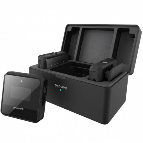 Бездротовий петличний мікрофон Proove Forum (PPWM25000201) Black купити в Україні: Київ, Львів, Хмельницький, Тернопіль, Івано-Франківськ | Низька ціна, відгуки, характеристики від TELEMART фото