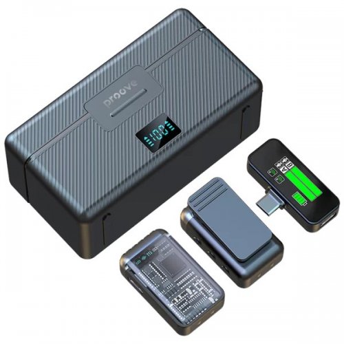 Бездротовий петличний мікрофон Proove Ripple (PRWM00002001) Black купити в Україні: Київ, Львів, Хмельницький, Тернопіль, Івано-Франківськ | Низька ціна, відгуки, характеристики від TELEMART фото