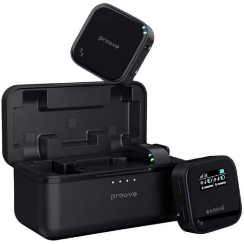 Бездротовий петличний мікрофон Proove Studio (PSWM15000201) Black купити в Україні: Київ, Львів, Хмельницький, Тернопіль, Івано-Франківськ | Низька ціна, відгуки, характеристики від TELEMART фото