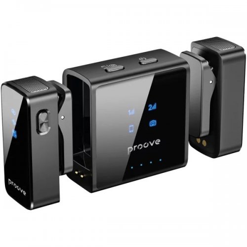 Бездротовий петличний мікрофон Proove ToneLine (PTWM00000201) Black купити в Україні: Київ, Львів, Хмельницький, Тернопіль, Івано-Франківськ | Низька ціна, відгуки, характеристики від TELEMART фото