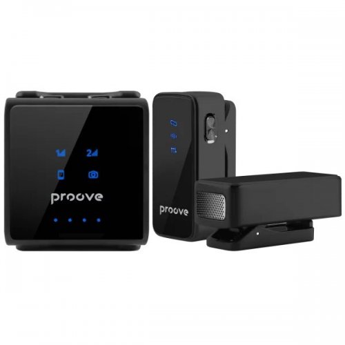 Бездротовий петличний мікрофон Proove ToneLine (PTWM00000201) Black купити в Україні: Київ, Львів, Хмельницький, Тернопіль, Івано-Франківськ | Низька ціна, відгуки, характеристики від TELEMART фото