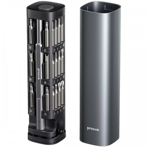 Многофункциональный набор отверток Proove Fixer 46 in 1 (MTSF46000003) Gray купить в Украине: Киев, Днепр, Харьков, Одесса  | Низкая цена, отзывы, характеристики от TELEMART фото