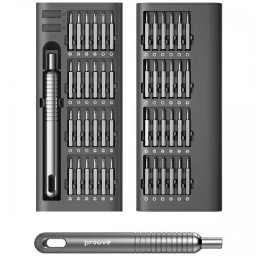 Многофункциональный набор отверток Proove Fixer 51 in 1 (MTSF51000003) Gray купить в Украине: Киев, Днепр, Харьков, Одесса  | Низкая цена, отзывы, характеристики от TELEMART фото