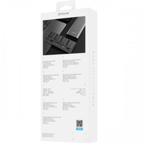 Многофункциональный набор отверток Proove Fixer 51 in 1 (MTSF51000003) Gray купить в Украине: Киев, Днепр, Харьков, Одесса  | Низкая цена, отзывы, характеристики от TELEMART фото