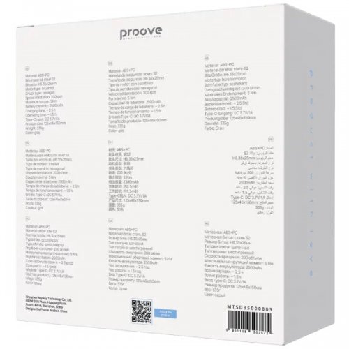 Багатофункціональний набір електричних викруток Proove Driller 36 in 1 (MTSD35000003) Gray купити в Україні: Київ, Львів, Хмельницький, Тернопіль, Івано-Франківськ | Низька ціна, відгуки, характеристики від TELEMART фото