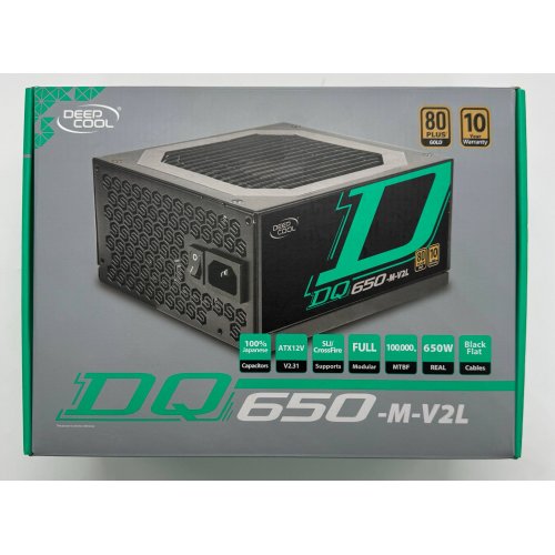 Блок живлення Deepcool DQ650-M 650W (DQ650-M-V2L) Black (Відновлено продавцем, 864371) купити в Україні: Київ, Львів, Хмельницький, Тернопіль, Івано-Франківськ | Перевірка сумісності, низька ціна, відгуки, характеристики від TELEMART фото