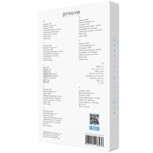 Bluetooth адаптер Proove Swift Bluetooth 5.4 (HBCP54001001) Black купить в Украине: Киев, Днепр, Харьков, Одесса  | Низкая цена, отзывы, характеристики от TELEMART фото