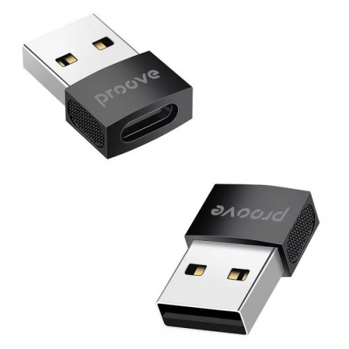 Переходник Proove Extension USB Type-C to USB (HBEX00012001) Black купить в Украине: Киев, Днепр, Харьков, Одесса  | Низкая цена, отзывы, характеристики от TELEMART фото