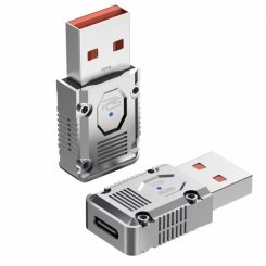 Переходник Proove Gaming Matrix USB Type-C to USB (HBMA00012006) Silver