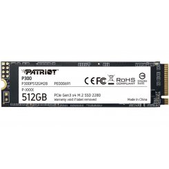 Ssd-диск Patriot P300 512GB M.2 (2280 PCI-E) NVMe x4 (P300P512GM28) (Відновлено продавцем, 864382)