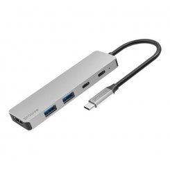 USB-хаб Proove Iron Link USB Type-C 5 in 1 (HBIL00222024) Silver