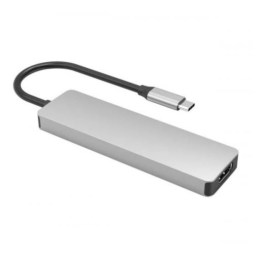 USB-хаб Proove Iron Link USB Type-C 5 in 1 (HBIL00222024) Silver купити в Україні: Київ, Львів, Хмельницький, Тернопіль, Івано-Франківськ | Низька ціна, відгуки, характеристики від TELEMART фото