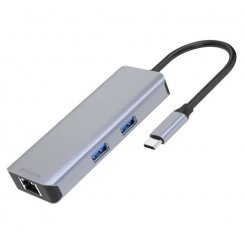 USB-хаб Proove Iron Link USB Type-C 6 in 1 (HBI700010004) Silver