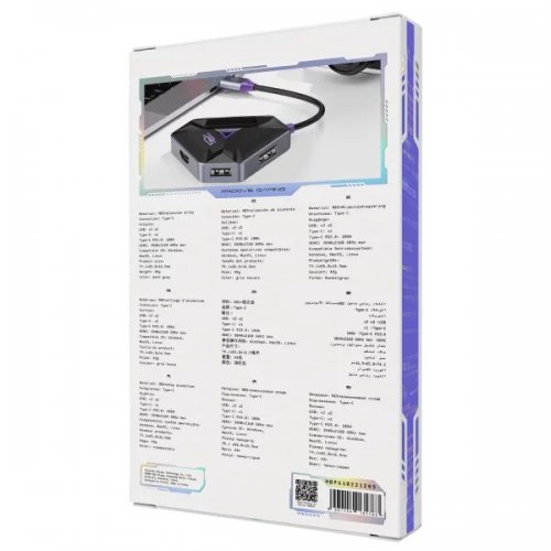 USB-хаб Proove Gaming Spectre USB Type-C 5 in 1 (HBPG10221205) Dark Gray купити в Україні: Київ, Львів, Хмельницький, Тернопіль, Івано-Франківськ | Низька ціна, відгуки, характеристики від TELEMART фото