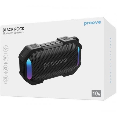Портативна акустика Proove Black Rock 10W (PSBK08117201) Black купити в Україні: Київ, Львів, Хмельницький, Тернопіль, Івано-Франківськ | Низька ціна, відгуки, характеристики від TELEMART фото