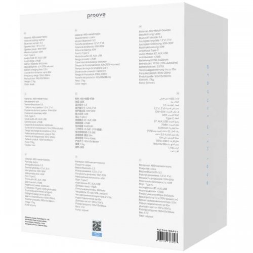 Портативна акустика Proove Fader 40W (PSFD4018AP01) Black купити в Україні: Київ, Львів, Хмельницький, Тернопіль, Івано-Франківськ | Низька ціна, відгуки, характеристики від TELEMART фото