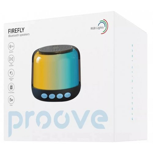 Портативная акустика Proove Firefly 5W (PDFF050010001) Black купить в Украине: Киев, Днепр, Харьков, Одесса  | Низкая цена, отзывы, характеристики от TELEMART фото