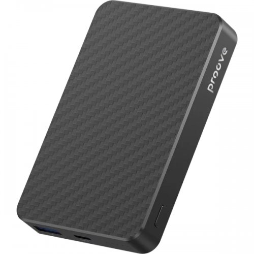 Powerbank Proove Carbon Slim 10000mAh 22.5W (PBCS22110001) Black купити в Україні: Київ, Львів, Хмельницький, Тернопіль, Івано-Франківськ | Низька ціна, відгуки, характеристики від TELEMART фото