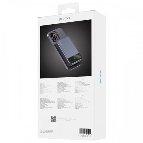 Powerbank Proove Hoodman Magnetic 10000mAh 20W (PBH120010003) Gray купить в Украине: Киев, Днепр, Харьков, Одесса  | Низкая цена, отзывы, характеристики от TELEMART фото